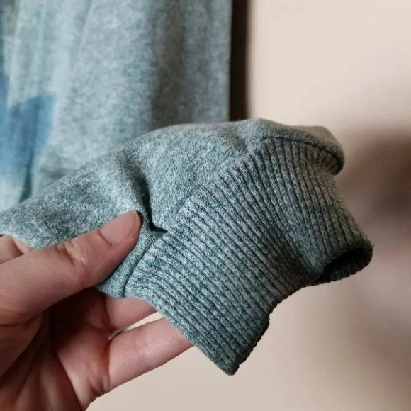 Women's Green Graphic Sweater - Picture 9 of 10